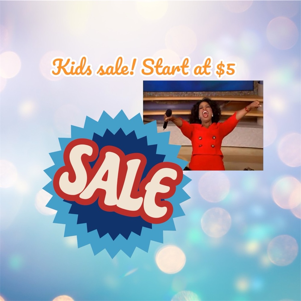 Kids sale whoop whoop!!! Live 9/2 @6pm pst